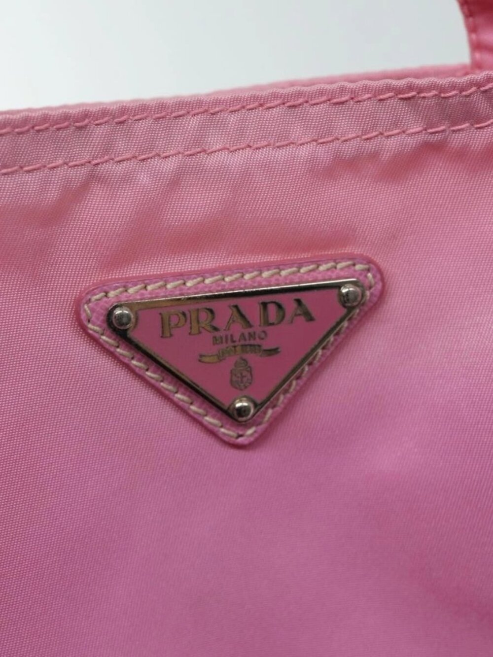PRADA Hand Bag Nylon Pink Auth yk11651 - Picture 10 of 16